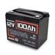 Акумулятор LiFePO4 HS12V100AH10 12.8В 100А·год з Bluetooth - изображение 1