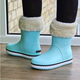 Женские теплые зимние резиновые полусапожки CROCS 36р (23 см) Голубые - изображение 2