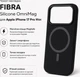 Чехол для смартфона Apple iPhone 17 Pro Max BeCover FIBRA Silicone OmniMag Black (BC_716343) - изображение 2