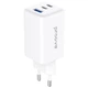 Мережевий зарядний пристрій Proove Pocket GaN 65W (2Type-C + USB) White (WCPG65121202) - зображення 1
