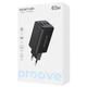 Сетевое зарядное устройство Proove Pocket GaN 65W (2Type-C + USB) Black (WCPG65121201) - изображение 2