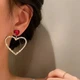 Серьги в стразах и кристаллах сердце, 5690 - изображение 2
