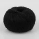 Пряжа Candy-Yarn Mohair 75%, Черный №11 - тонкая мохеровая пряжа с полиамидом 25 г / 237 м, для ажурных узоров, свитеров, шалей и кардиганов - изображение 3