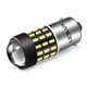 Світлодіодна автолампа LEDLUX P21W BA15s 54 SMD 3014 з лінзою та драйвером 560 Лм 9–30 В - изображение 2