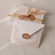 Конверт для денег Damask Dream в картонной коробке с декором. Цвет бело-золотая - изображение 2
