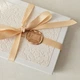 Конверт для денег Damask Dream в картонной коробке с декором. Цвет бело-золотая - изображение 5