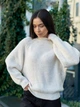 Жіночий светр в'язаний оверсайз Raglan Sweater бежевий One Size - зображення 6