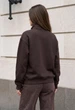 Олімпійка жіноча стаф коричнева оверсайз з флісу утеплена Staff jun brown oversize fleece XS (406769) - зображення 2