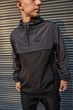 Мужской анорак Nike President серо-черный, ветровка с капюшоном на осень 3XL - изображение 3