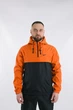 Мужской анорак Nike President оранжево-черный, ветровка с капюшоном на осень S - изображение 2