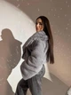 Укороченная шуба из меха 42-48 серый - изображение 5