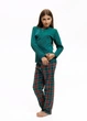 Піжама дитяча Family Look з бавовни Наталюкс 38р. 146см-152см зелений (9456134888861) - зображення 9