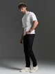Стрейчевые базовые джинсы Slim Fit без потертостей ISSA PLUS GN4-180 40 черные (issa2007682870967) - изображение 2