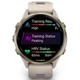 Смарт-годинник Garmin Forerunner 970 з біло-золотим безелем з титану та світло сірим ремінцем (010-02969-12) Б\К - зображення 5
