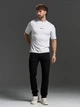 Стрейчевые базовые джинсы Slim Fit без потертостей ISSA PLUS GN4-180 36 черные (issa2007682870943) - изображение 1