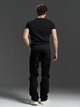 Классические джинсы прямого кроя Regular Fit без потертостей ISSA PLUS GN4-178 33 черные (issa2007682868452) - изображение 3