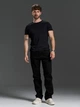 Классические джинсы прямого кроя Regular Fit без потертостей ISSA PLUS GN4-178 34 черные (issa2007682868469) - изображение 1