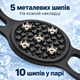 Ледоступы для обуви с 5 металлическими шипами M, черные, 1 пара - изображение 5