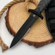 Ніж туристичний з фіксованим клинком 1820 Microtech Outdoor Black у піхвах - изображение 4