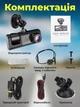 Відеореєстратор автомобільний 3 камери Full HD 1080P DVR, передня + салон + задня камера, камера заднього виду, нічне бачення, G-Sensor, 3.16” - изображение 6