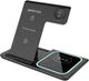 Ładowarka bezprzewodowa PATONA 3w1 QI Black (4055655232180) - obraz 1