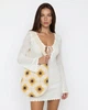 Летняя плетеная сумка-хобо Mila Ricco Sicilia Yellow-White - изображение 1