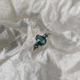 Серебряное кольцо с топазом Лондон Блю 0.963ct, вес изделия 2,26 гр (2178033) - изображение 3