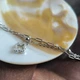 Серебряный браслет на ногу с фианитами, вес изделия 3,58 гр (2215325) - изображение 5