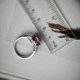 Срібне кільце з александритом 5.378ct, вага виробу 3,53 г (2180142) - зображення 6