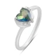 Срібне кільце з містик топазом 0.613ct, вага виробу 1,64 г (2191308) - зображення 1