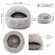 Лежанка для улюбленців кішок і собак дрібних порід 44 см Pet sleeping bag Спальний мішок для кота Лежак-пуф - изображение 3