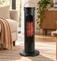 Керамический обогреватель Tower Heat 2000 Вт черный, напольный тепловентилятор с пультом, 3 режимами и защитой от перегрева - изображение 5