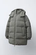 Зимняя куртка для мальчика Zara 128 размер серый-хаки 6318770506 - изображение 2