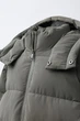 Зимняя куртка для мальчика Zara 128 размер серый-хаки 6318770506 - изображение 5