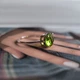 Серебряное кольцо с хризолітом nano 2.285ct, вес изделия 2,16 гр (60002170) - изображение 5