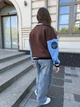 Бомбер для дівчинки тепла кофта підліткова утеплена толстовка дитяча на флісі без капюшона IRmAS 1401 розмір зріст 164 коричневий - зображення 11