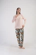 Пижама (кофта + штаны) женская Vienetta 196091 4XL Коралловый (2200005170076) - изображение 2