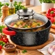 Кастрюля A-PLUS 2.4 л (1469) Круглая с Мраморным покрытием - изображение 6
