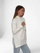 Жіноче однотонне худі Pink Daisy Молочний M (6205) - зображення 3