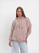 Жіноче однотонне худі на флісі Pink Daisy Пудровий XL (5035/1) - зображення 1