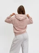 Жіноче однотонне худі на флісі Pink Daisy Пудровий M (7432) - зображення 2