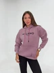 Жіноче худі з написом на флісі Pink Daisy Бузковий XL (6422) - зображення 1