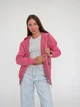 Женское однотонное худи на молнии Pink Daisy Светло-розовый M (5021) - изображение 2