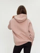 Жіноче худі з написом на флісі Pink Daisy Пудровий XL (6422) - зображення 2