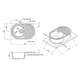 Кухонна мийка Lidz 780x500/200 COL-06 (LIDZCOL06780500200) - зображення 2