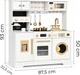 Дерев'яна дитяча кухня EcoToys 93 x 87.5 x 32.5 см Біла TL106009 (5905817013340) - зображення 9
