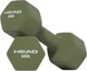 Гантелі HEAD 2 x 6 кг, зелені (HEAD-DB151-6) - зображення 1