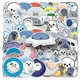 Набор наклеек Милые тюлени Cute Seals 50 шт - изображение 1