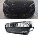 Решетка радиатора Audi A5 S5 F5 B9.5 2019-2024 стиль RS5 черный глянец - изображение 1