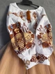 Костюм для дівчинки з вишивкою домотканне полотно "Мотанка" 128-134 см бежевий (MOH19) - изображение 6